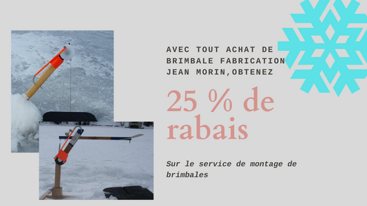 La pêche sur glace approche, voici une opportunité de sauver temps et argent !