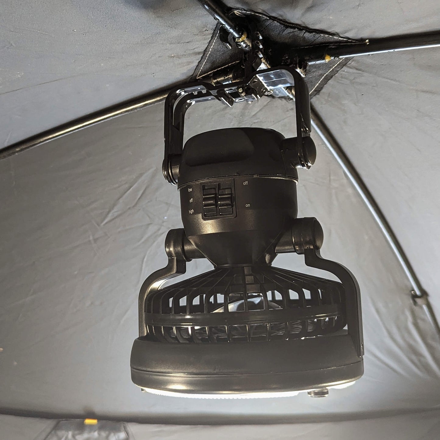 Lumière DEL pour tente avec ventilateur intérieur/extérieur