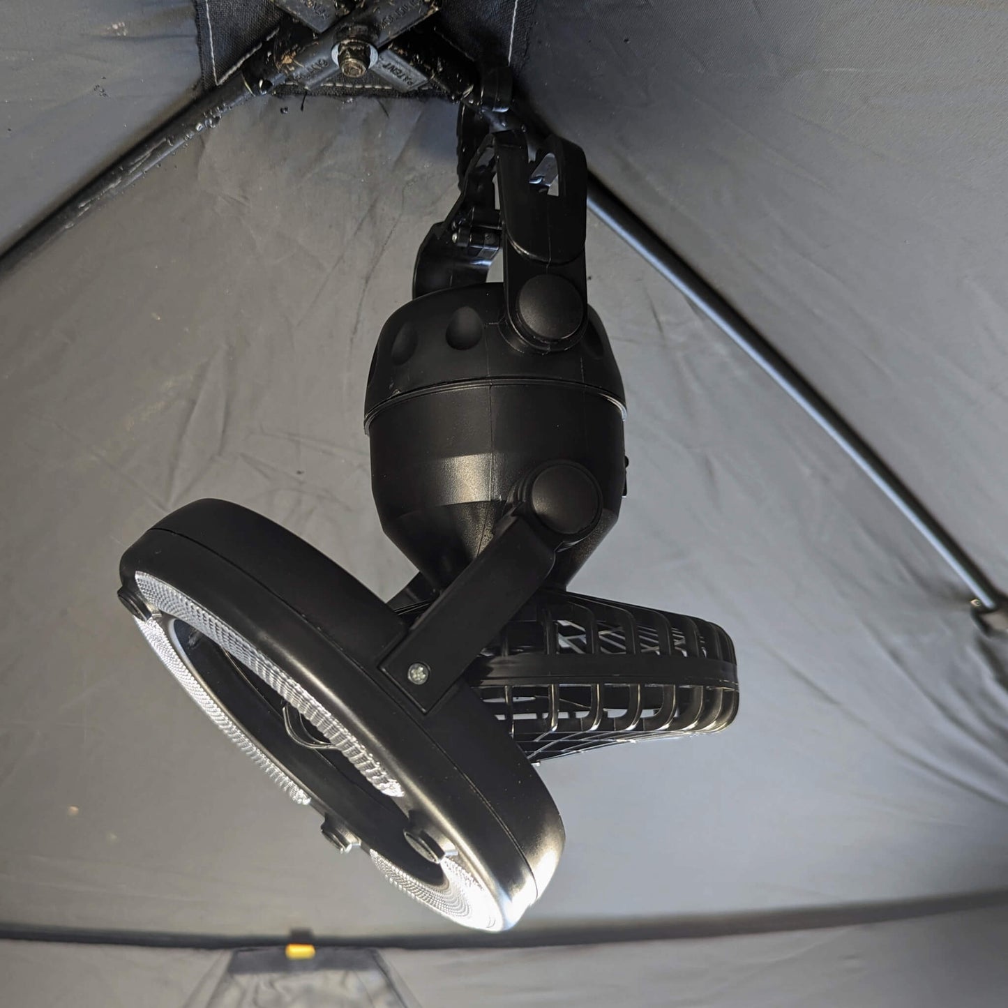 Lumière DEL pour tente avec ventilateur intérieur/extérieur