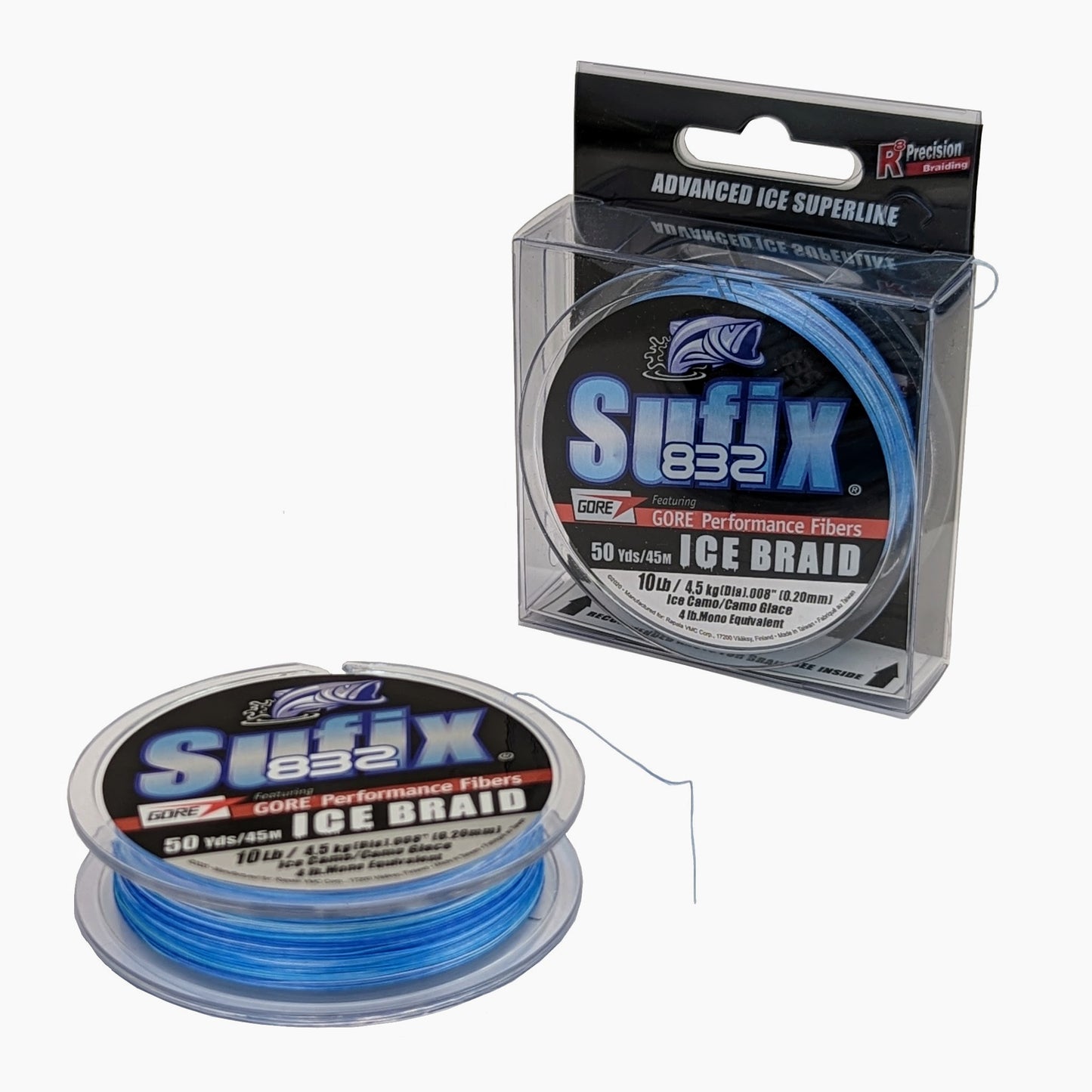 Sufix 832 Advanced Ice Braid - Fil tressé pour pêche sur glace