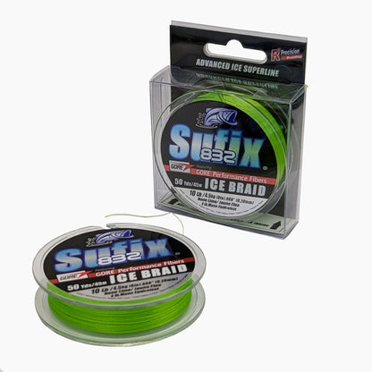 Sufix 832 Advanced Ice Braid - Fil tressé pour pêche sur glace