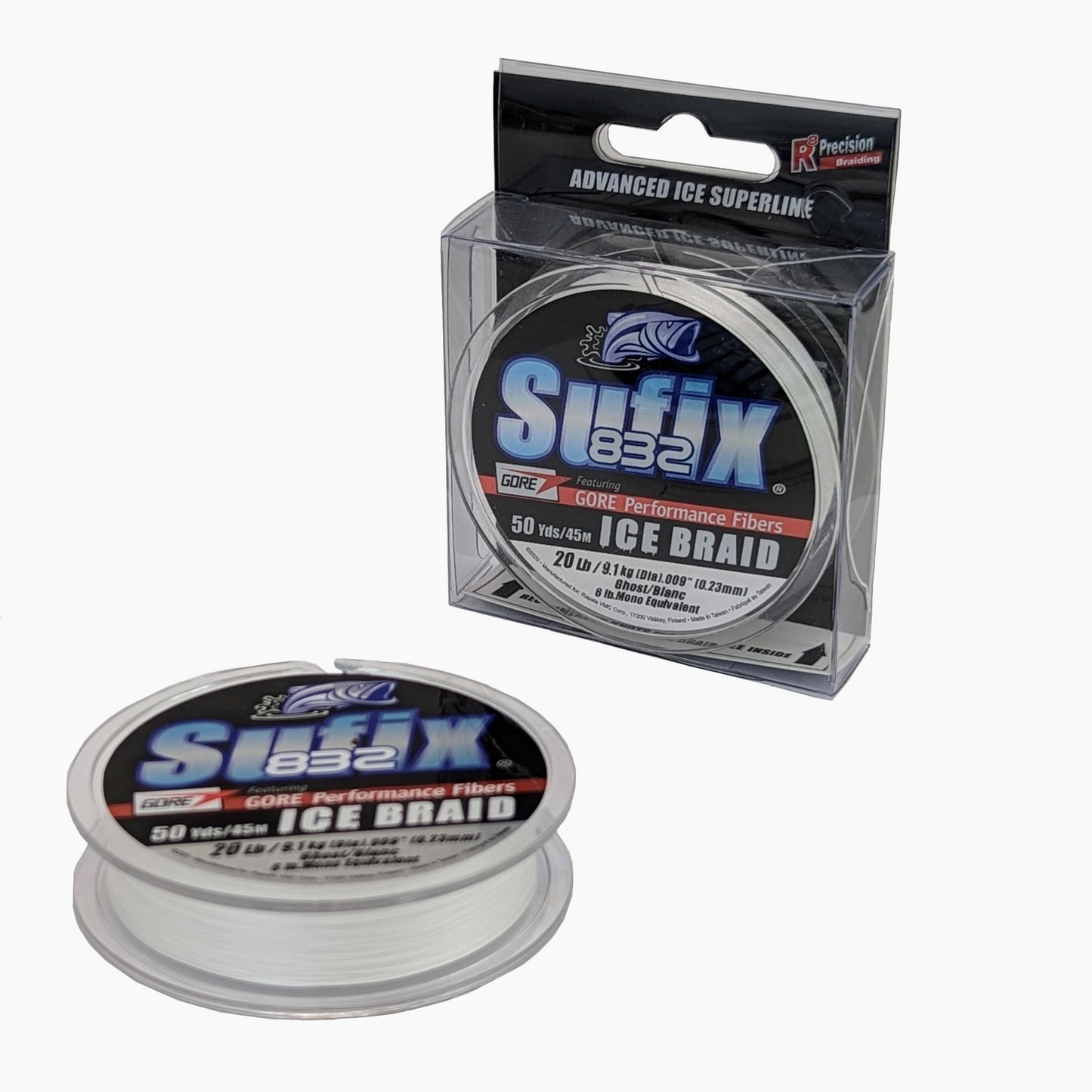Sufix 832 Advanced Ice Braid - Fil tressé pour pêche sur glace