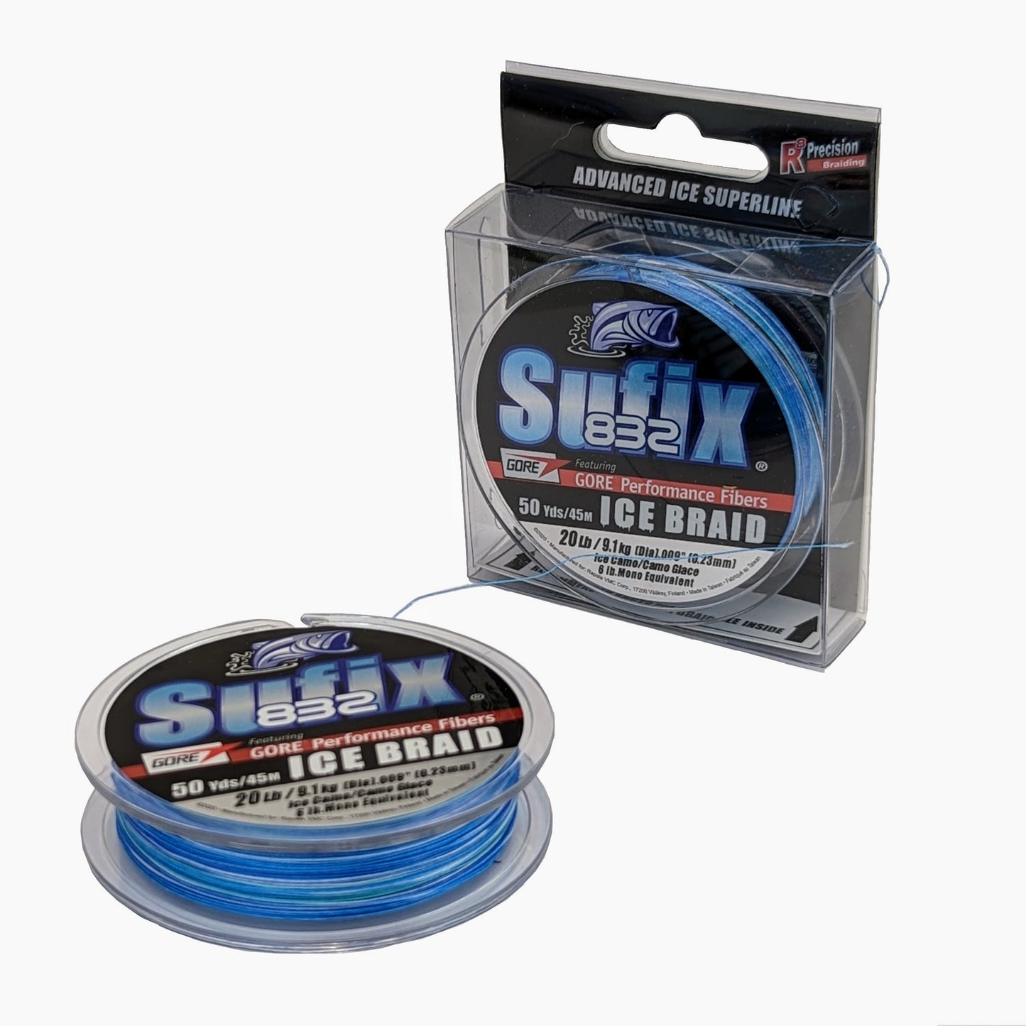 Sufix 832 Advanced Ice Braid - Fil tressé pour pêche sur glace