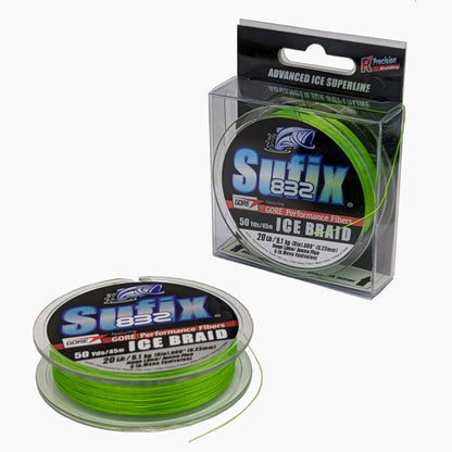 Sufix 832 Advanced Ice Braid - Fil tressé pour pêche sur glace