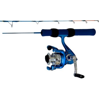 Combo HT Ice Blue Superflex Rod Super Light 24 po et 30 po avec moulinet Ice Blue DX IB-102